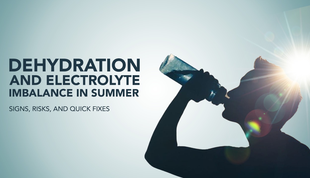 Dehydration and Electrolyte Imbalance in Summer: Signs, Risks, and Quick Fixes